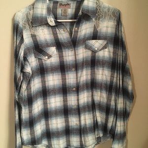 Wrangler Western Shirt with Lace L